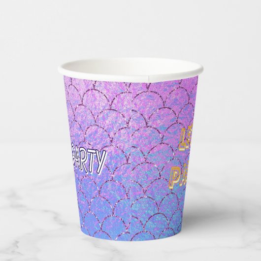 Let`s party mermaid tail 紙コップ (右)