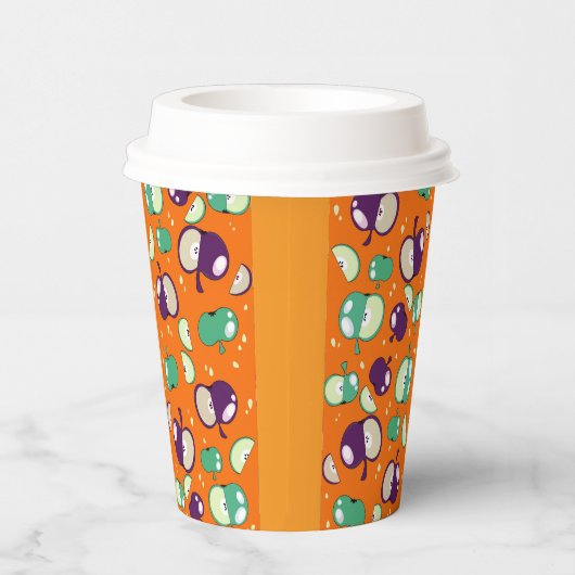 Let’s Party Started – Pop Apple on Orange 紙コップ (右)