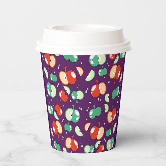 Let’s Party Started – Pop Apple on Purple 紙コップ (裏面)