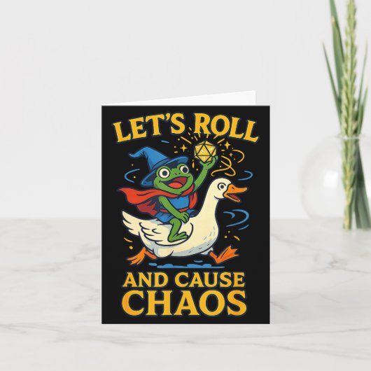 Let’s Roll And Cause Chaos Frog Wizard Goose Rpg A カード (正面)