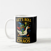 Let’s Roll And Cause Chaos Frog Wizard Goose Rpg A コーヒーマグカップ (左)
