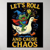 Let’s Roll And Cause Chaos Frog Wizard Goose Rpg A ポスター (正面)