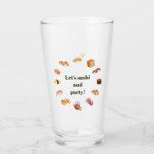 Let’s Roll into Fun! Sushi  タンブラーグラス (正面)