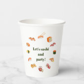 Let’s Roll into Fun! Sushi  紙コップ (正面)