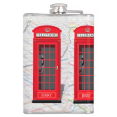 Let’s Spill the Tea – London Tube Map Red Phone フラスク (裏面)