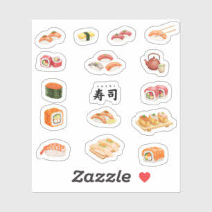 Let’s sushi and party! シール