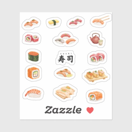 Let’s sushi and party! シール (シート)