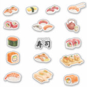 Let’s sushi and party! シール (正面)