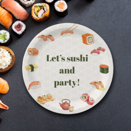 Let’s sushi and party!  ペーパープレート