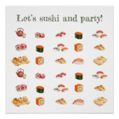 Let’s sushi and party! ポスター (正面)