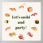 Let’s sushi and party!  ポスター (正面)