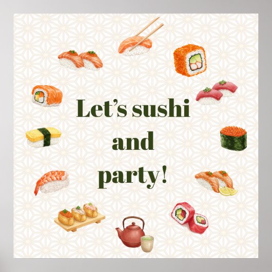 Let’s sushi and party! ポスター (正面)