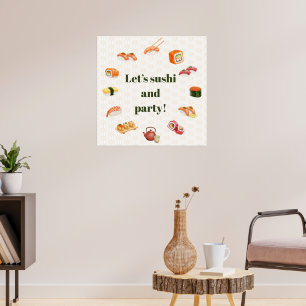 Let’s sushi and party!  ポスター