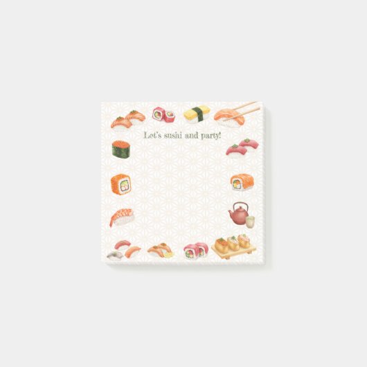 Let’s sushi and party!  ポストイット (正面)