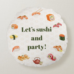Let’s sushi and party! ラウンドクッション
