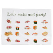 Let’s sushi and party! ラージペーパーバッグ (裏面)