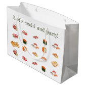 Let’s sushi and party! ラージペーパーバッグ (裏面アングル)