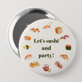 Let’s sushi and party! 缶バッジ (正面&裏面)