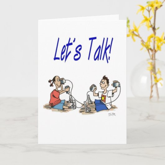 Let’s Talk greeting card カード (黄色い花)