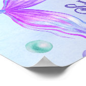 Let Shellebrate Mermaid Birthday Partyポスター ポスター (角)