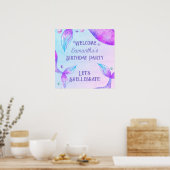 Let Shellebrate Mermaid Birthday Partyポスター ポスター (キッチン)