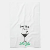 Let The おもしろいBe GIN – キッチンティータオル キッチンタオル (縦)