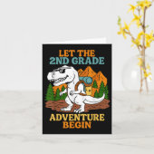 Let The 2nd Grade Adventure Begin Back To School T カード (黄色い花)