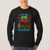 Let The 5th Grade Adventure Begin Fourth Grade Tea Tシャツ (正面)
