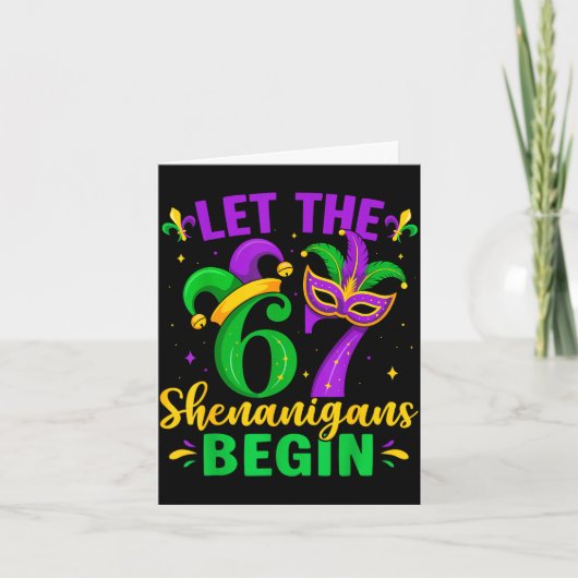 Let the 67 shenanigans begin for women men kids カード (正面)
