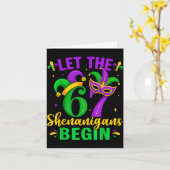 Let the 67 shenanigans begin for women men kids カード (黄色い花)