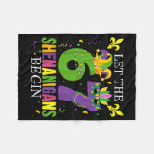 Let The 67 Shenanigans Begin Funny 6 7 Six Seven M フリースブランケット (正面(横))