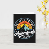 Let The 7th Grade Adventure Begin Back To School S カード (黄色い花)