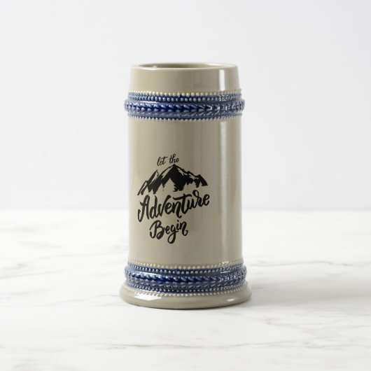 let the adventure begin amazing design chill out ビールジョッキ (中央)