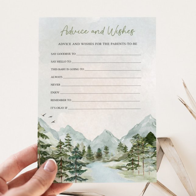 Let the Adventure Begin Baby Advice & Wishes Game (Let the Adventure Begin Baby Shower Game)