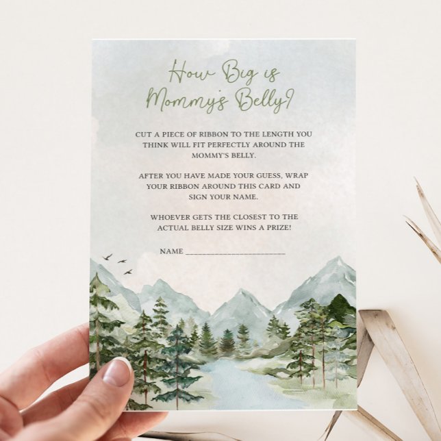 Let the Adventure Begin Baby Mommy's Belly Game (Let the Adventure Begin Baby Shower Game)