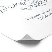 Let The Adventure Begin Baby Shower Diaper Raffle ポスター (角)