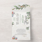 Let the Adventure Begin Book Request Baby Shower - オールインワン招待状 (内側)