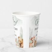 Let The Adventure Begin Boy Woodland Baby Shower  紙コップ (右)