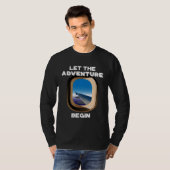 Let The Adventure Begin I Love Travel Vacation Tシャツ (正面フル)