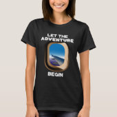 Let The Adventure Begin I Love Travel Vacation Tシャツ (正面)