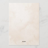 Let The Adventure Begin Pine Tree Bridal Shower 招待状 (裏面)