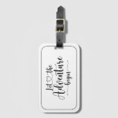 Let The Adventure Begin Script ラゲッジタグ (正面縦)