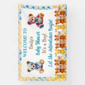 Let the Adventures Begin | Boy's Baby Shower 横断幕 (縦)