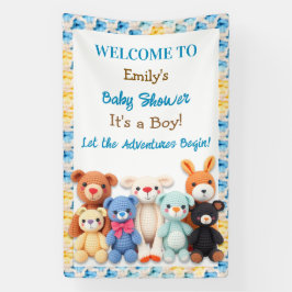 Let the Adventures Begin | Boy's Baby Shower 横断幕