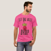 Let The Beet Drop - おもしろい EdmテクノパーティーRave Dj Tシャツ (正面フル)