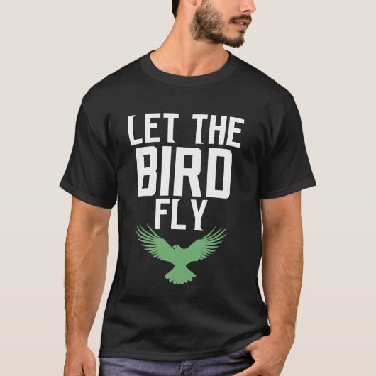 let the bird fly tシャツ (正面)