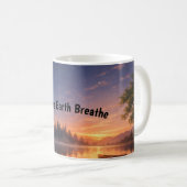 Let the Earth Breathe – Nature Calm Coffee Mug コーヒーマグカップ (正面右)