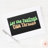 Let the Feelings Flow Through 長方形シール (封筒)