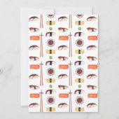 Let the Good Times 転が Sushiパーティー誕生日 招待状 (裏面)