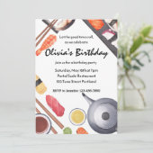 Let the Good Times 転が Sushiパーティー誕生日 招待状 (スタンド正面)